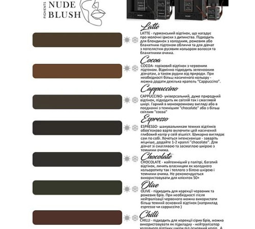 Пігмент D|N Nude Blush Brows Nano Pigment CHOCOLATE