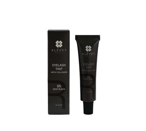 Фарба для вій з колагеном 05 Deep Black Klever Beauty