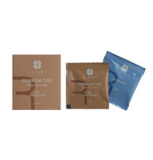 Краска для бровей с коллагеном в саше 01 Light Brown Klever Beauty